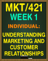 MKT/421 Understanding Marketing and Customer Relationships